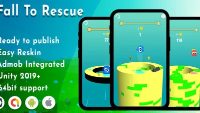 Fall To Rescue – Unity project with admob