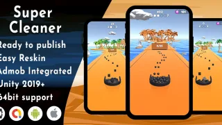 Super Cleaner – Unity project - Unity Source Code & Template