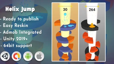 Helix Jump 3D  Unity Project with Admob