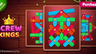 Screw Kings – Wood Nuts & Bolts Puzzle