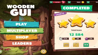 Wooden GUI Pack - Unity Source Code & Template