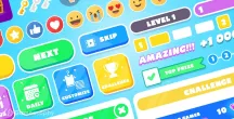 Mobile Hyper Casual GUI Pack