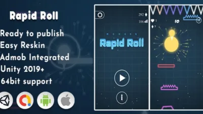 Rapid Roll – Complete Unity Game