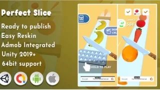 Perfect Slice 3D – Unity Game - Unity Source Code & Template
