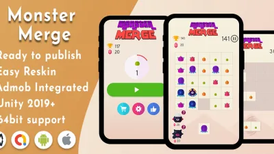 Monster Merge – Unity project with admob