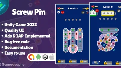 Screw Pin- Nut & Bolts Puzzle Game
