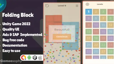 Folding Block High Quality Unity Source Code