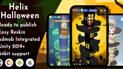 Helix Halloween – Unity project with admob Integration