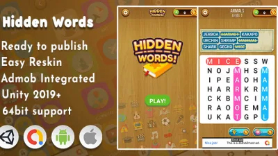 Hidden Words – Word Search Unity Project