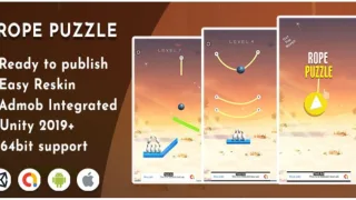 Rope Puzzle – Unity Game - Unity Source Code & Template