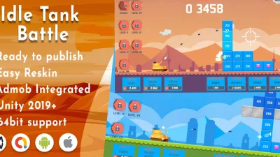 Idle Tank Battle – Unity project with admob