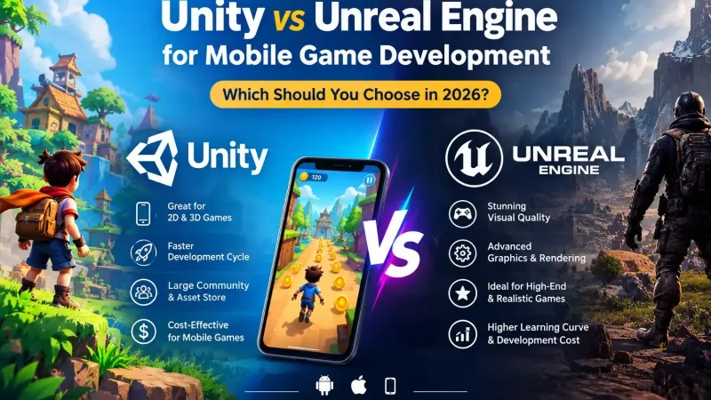 Unity vs Unreal Engine for Mobile Game Development: Which Should You Choose in 2026?