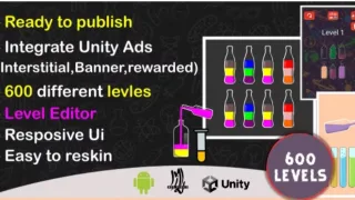 Liquid sort ,water sort puzzle – Unity Project - Unity Source Code & Template