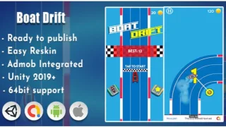Boat Drift – Unity Game - Unity Source Code & Template