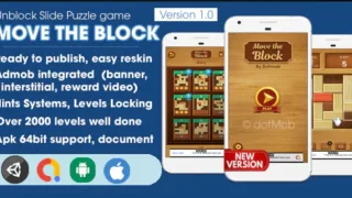 Move The Block – Unblock Game Unity Complete - Unity Source Code & Template
