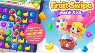 Fruit Swipe Match 3 Kit – Unity Game - Unity Source Code & Template