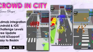 Crowd City: A High-Performance Unity Project with Admob Integration - Unity Source Code & Template