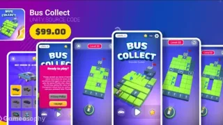 Bus Collect | Hybrid puzzle game - Unity Source Code & Template