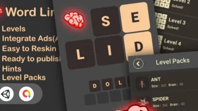 Word Link Game – Unity Game with Admob