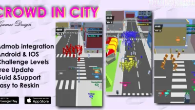 Crowd City: A High-Performance Unity Project with Admob Integration