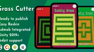 Grass Cutter – Unity project with admob - Unity Source Code & Template