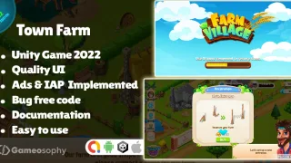 Town Farm Unity Game - Unity Source Code & Template