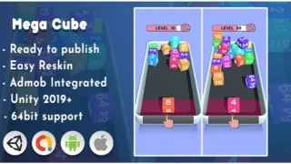 Mega Cube – Unity Game - Unity Source Code & Template
