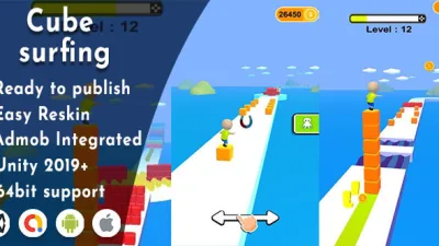 Cube surfing 3d – Unity Game