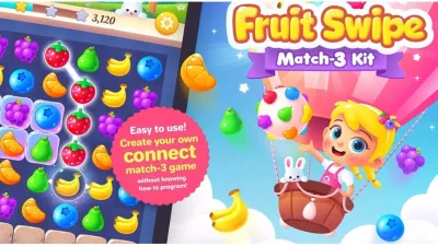 Fruit Swipe Match 3 Kit – Unity Game