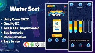 Water Sort - Unity Game - Unity Source Code & Template