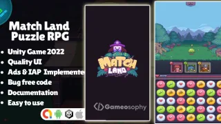 Match Land Puzzle RPG 3d Game Code - Unity Source Code & Template