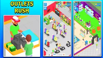 Outlets Rush 3D Idle Tycoon Game
