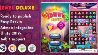 Jewel Deluxe – Unity Project with admob - Unity Source Code & Template