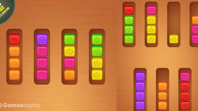 Wood Cube Sort | Unity Game