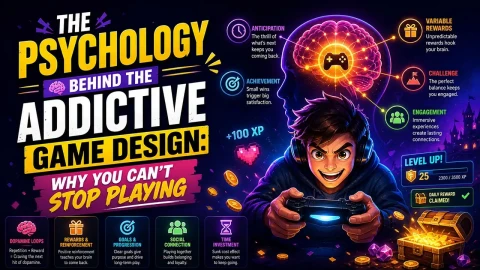 The Psychology Behind the Addictive Game Design: Why you can’t stop playing