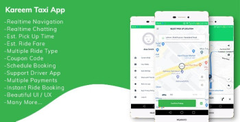 Kareem Taxi App – Cab Booking Solution + admin panel