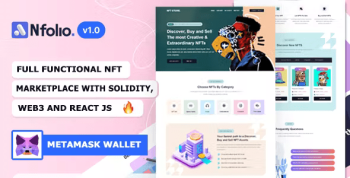NFT Nfolio – Full Functional NFT Marketplace with React and Solidity