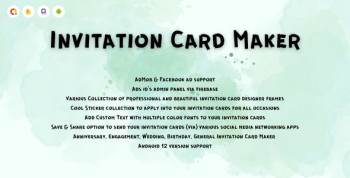 Invitation Card Maker - Digital Invitation Card Maker ( Android 12 Supported New Design)
