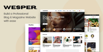 Wesper - WordPress Theme for Blogs & Magazines