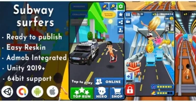 Subway Runner Game – Unity Project
