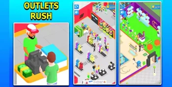 Outlets Rush 3D Idle Tycoon Game Unity Source Code