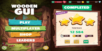 Wooden GUI Pack