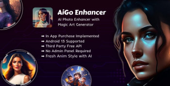 AiGO Enhancer : AI Image Editor with Magic Photo Art Generator