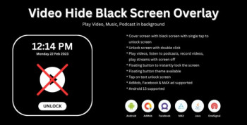 Video Hide Black Screen Overlay