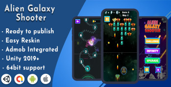 Alien Galaxy Shooter – Unity project