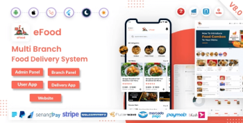 eFood – Food Delivery App with Laravel Admin Panel + Delivery Man App 9.0