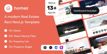 Homez – Real Estate React NextJS Template