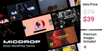 Micdrop – Music WordPress Theme 1.1