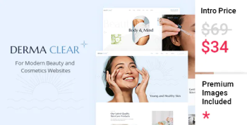 Derma Clear – Beauty Cosmetics & Skincare Theme