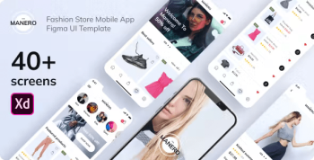 Manero – Fashion App XD UI Template